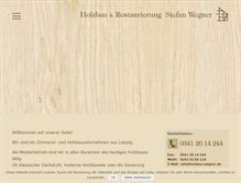 Tablet Screenshot of holzbau-wegner.de